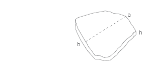 Flagstone measurement diagram